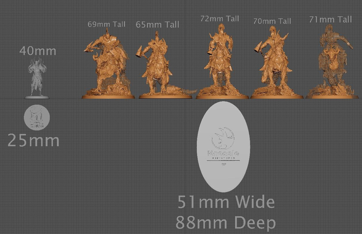 Dragoryx Riders, Pack 1 | Aussie 3D Printed Miniatures and Terrain