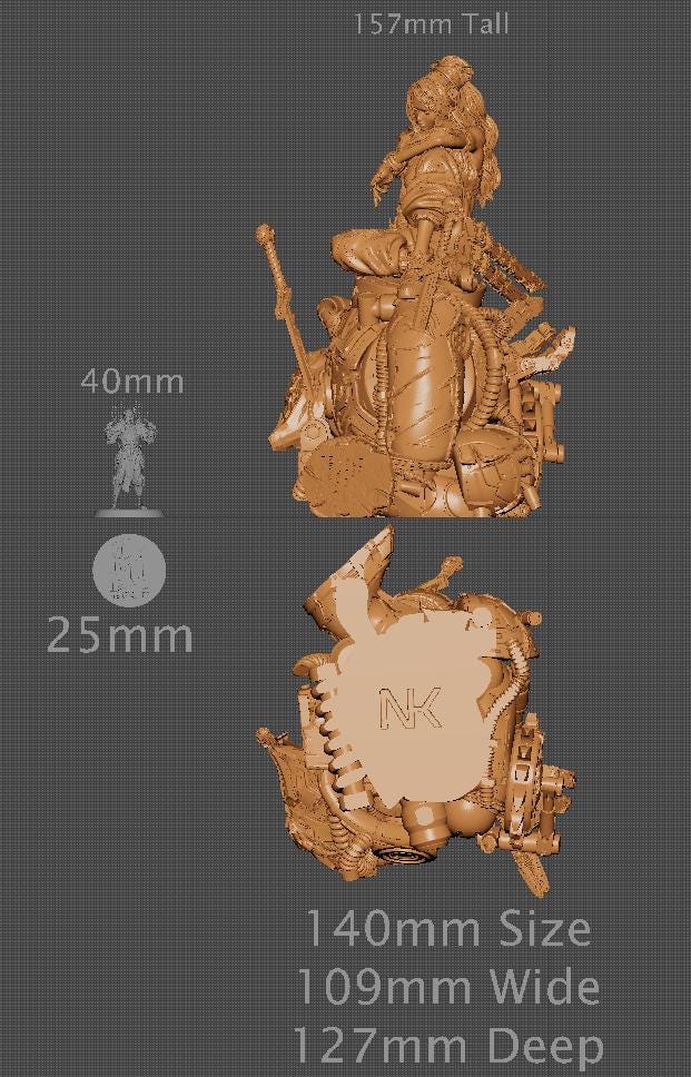 Nixi, Statue | Aussie 3D Printed Miniatures and Terrain