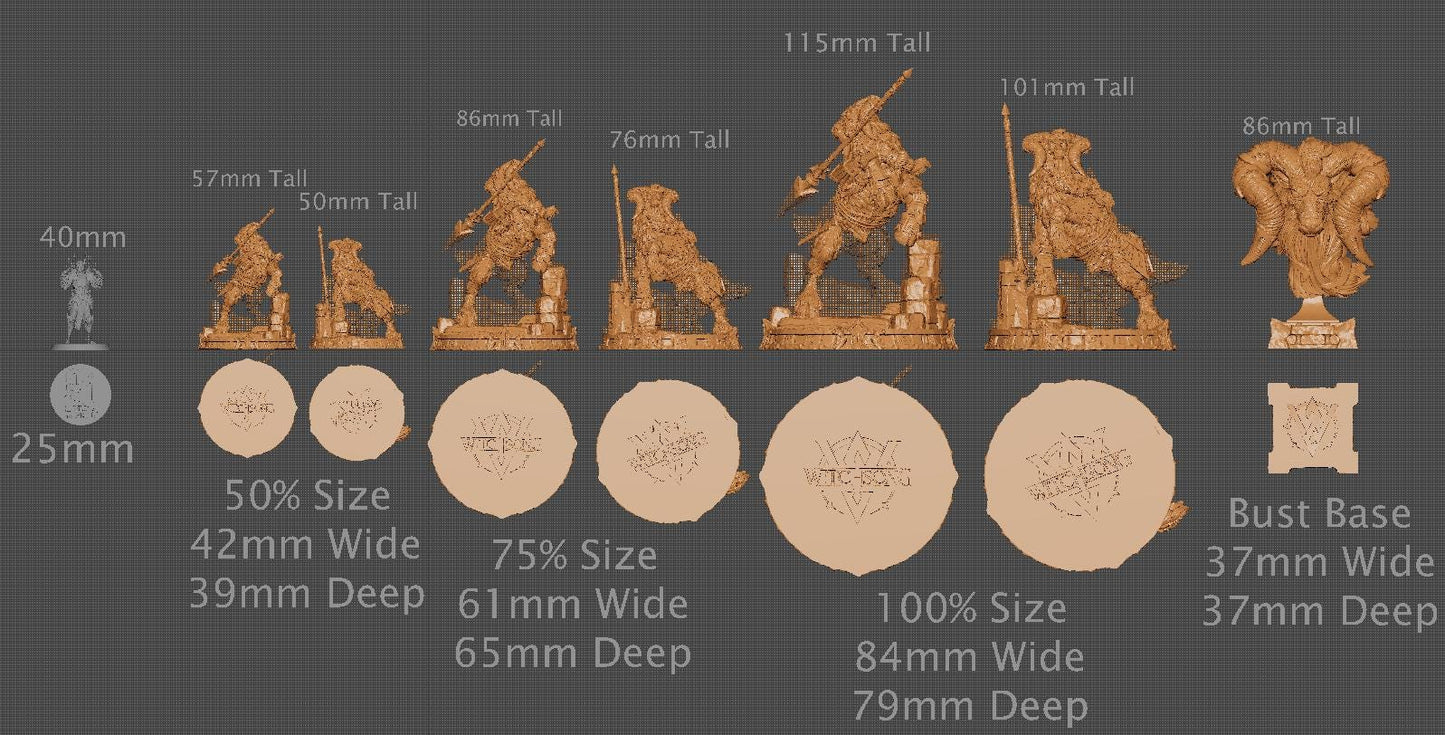 Karthop, Bust Option | Aussie 3D Printed Miniatures and Terrain