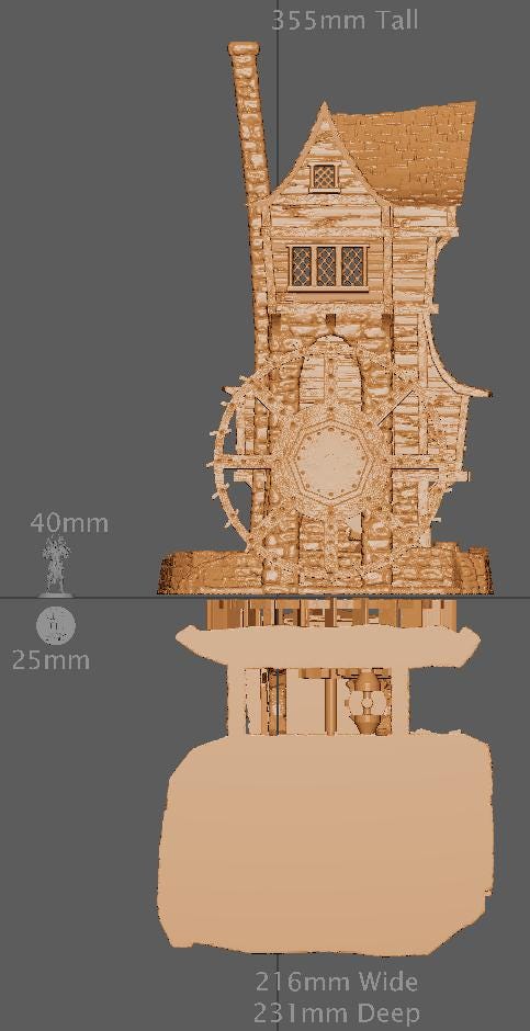 River Mill House | Aussie 3D Printed Miniatures and Terrain