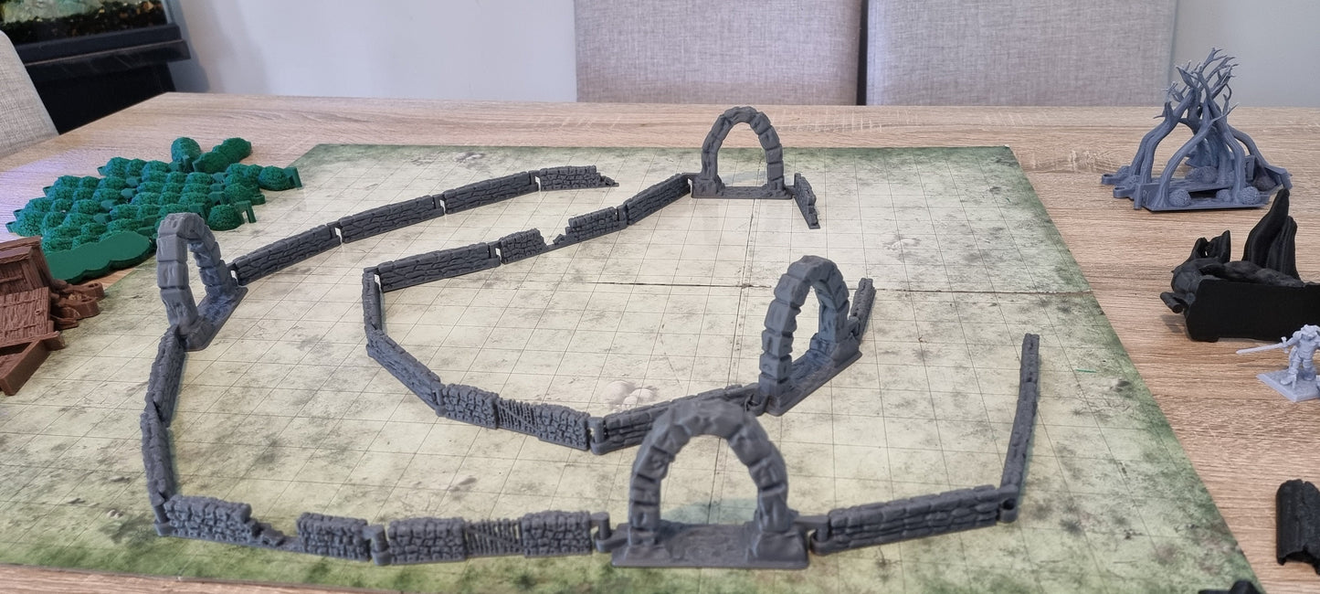 Modular Walls | Aussie 3D Printed Miniatures and Terrain