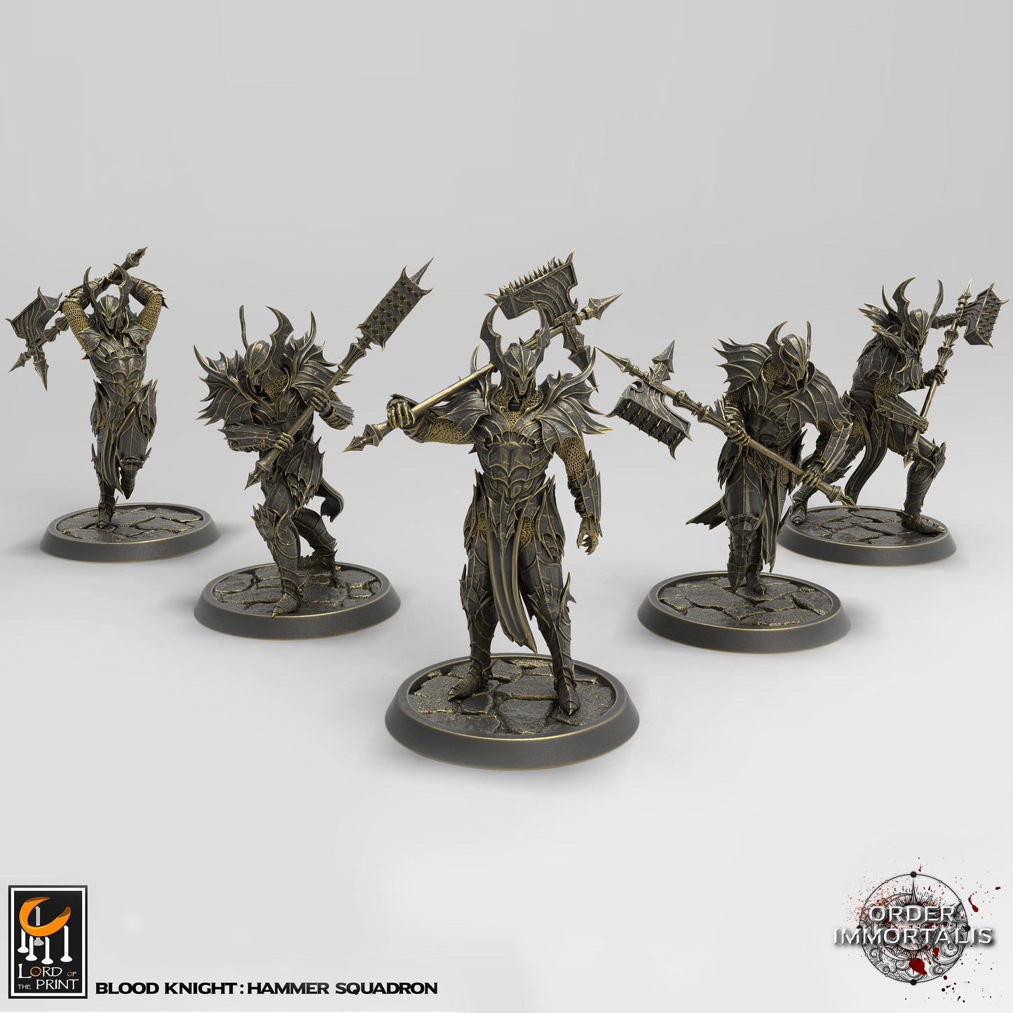 Blood knight Hammer Squadron | Aussie 3D Printed Miniatures and Terrain