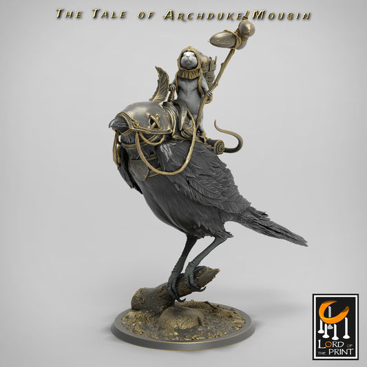 Mouse and Magpie Perching | Aussie 3D Printed Miniatures and Terrain