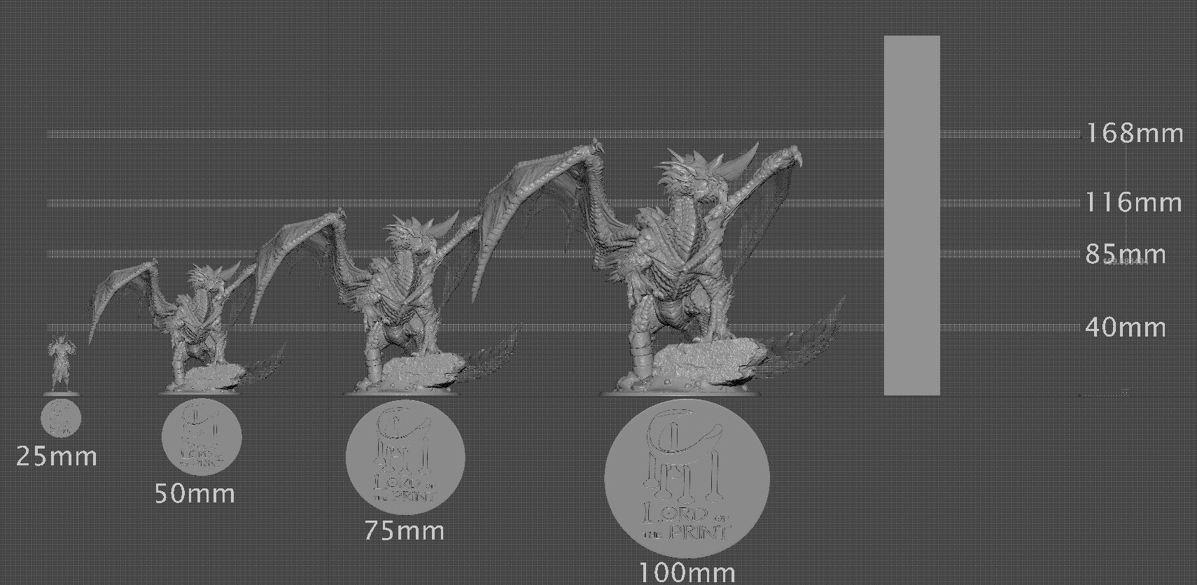 Blue Dragon, Burrowing Dragon | Aussie 3D Printed Miniatures and Terrain