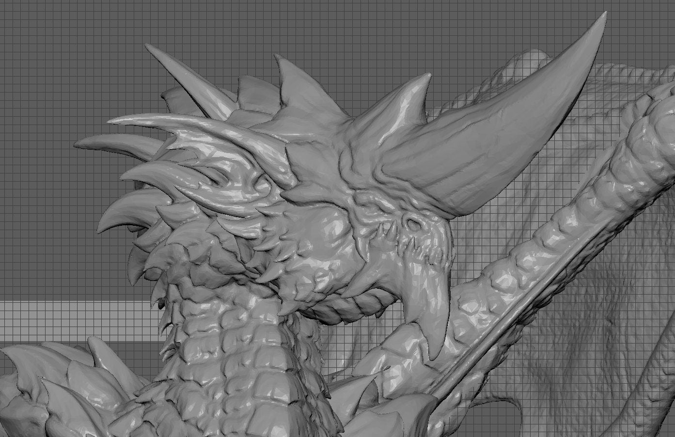 Blue Dragon, Burrowing Dragon | Aussie 3D Printed Miniatures and Terrain