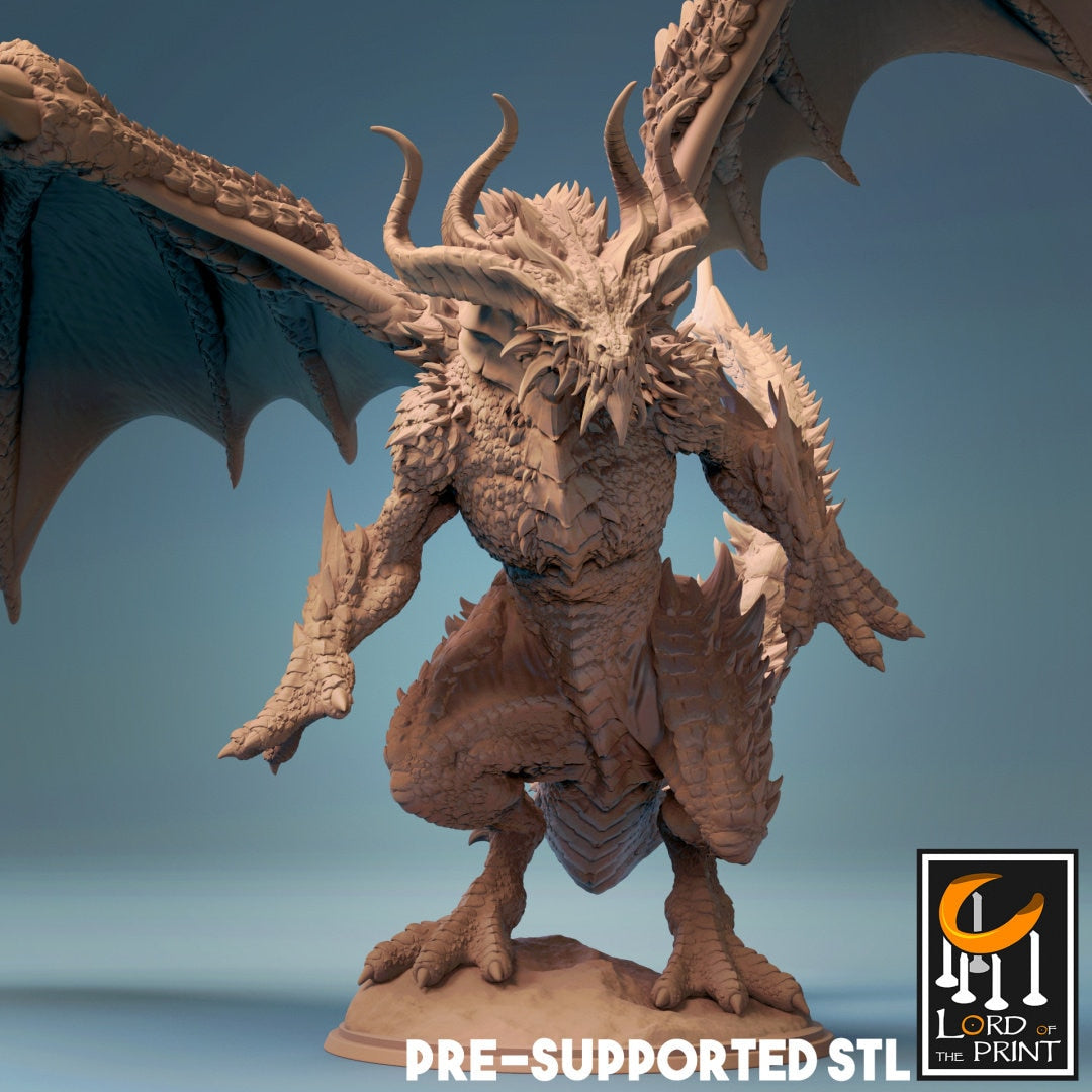 Bahamut, God Dragon | Aussie 3D Printed Miniatures and Terrain