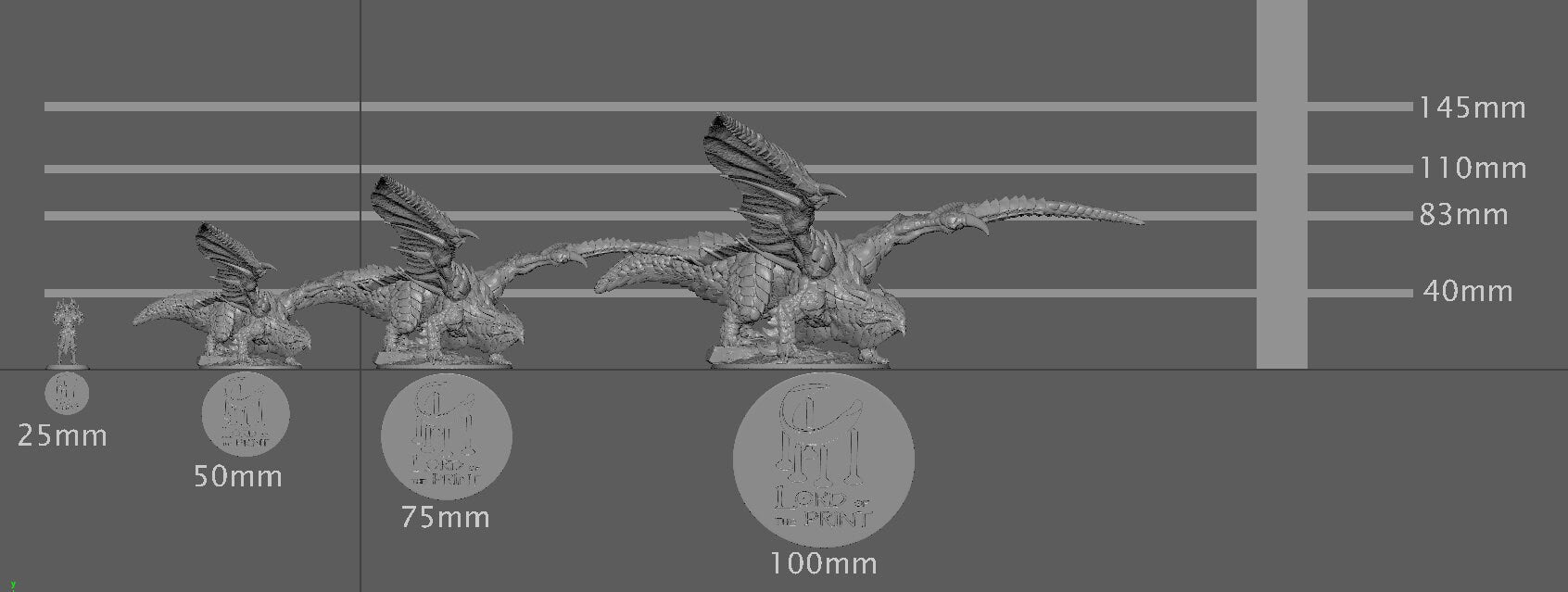 Copper Dragon, Jovial Dragon, Chunky Boy | Aussie 3D Printed Miniatures and Terrain