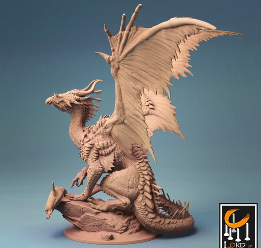 Bronze Dragon, Justice Dragon | Aussie 3D Printed Miniatures and Terrain