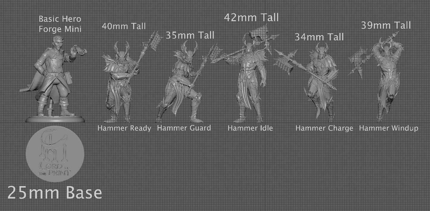 Blood knight Hammer Squadron | Aussie 3D Printed Miniatures and Terrain