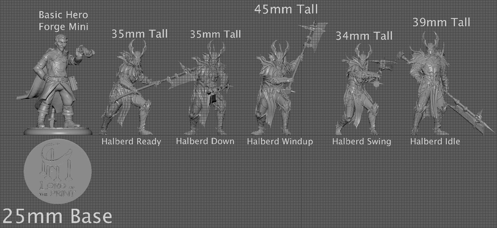 Blood knight Halberd Squadron | Aussie 3D Printed Miniatures and Terrain
