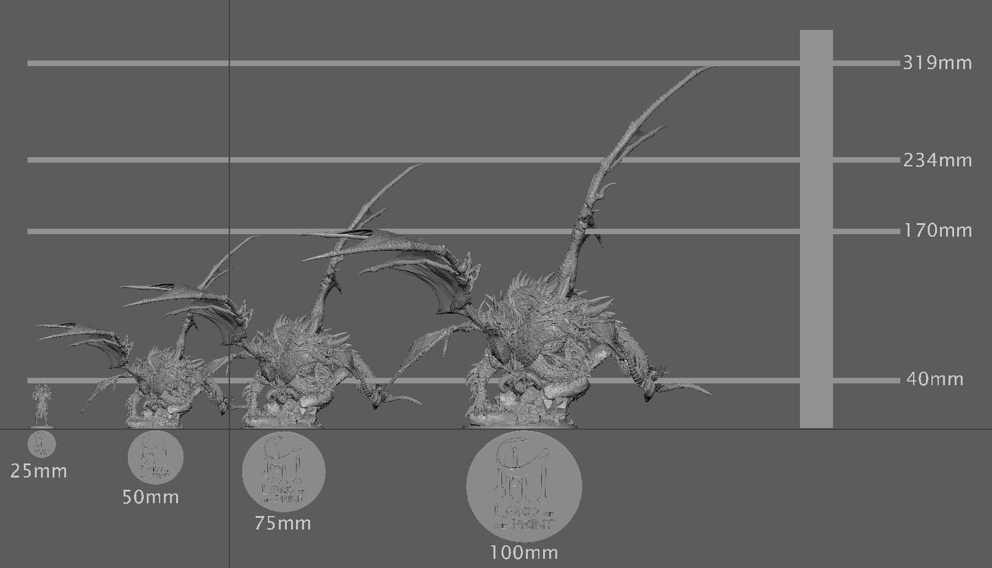 Tiamat (5 Headed Variant), God Dragon | Aussie 3D Printed Miniatures and Terrain