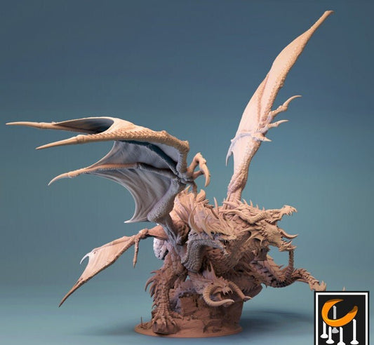 Tiamat (5 Headed Variant), God Dragon | Aussie 3D Printed Miniatures and Terrain