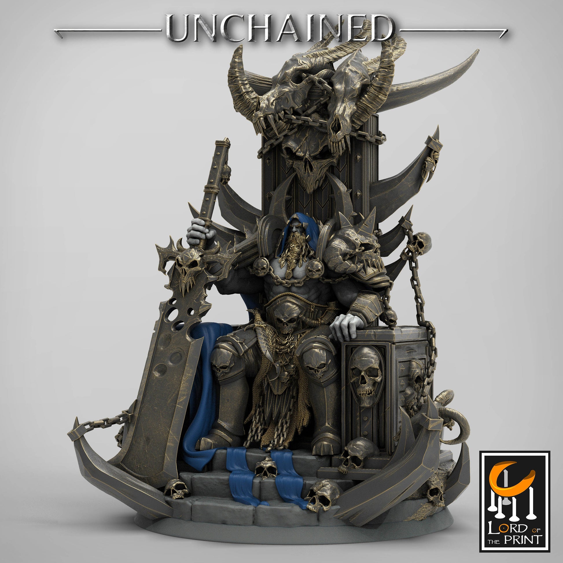 King Olaf Seated, Statue | Aussie 3D Printed Miniatures and Terrain