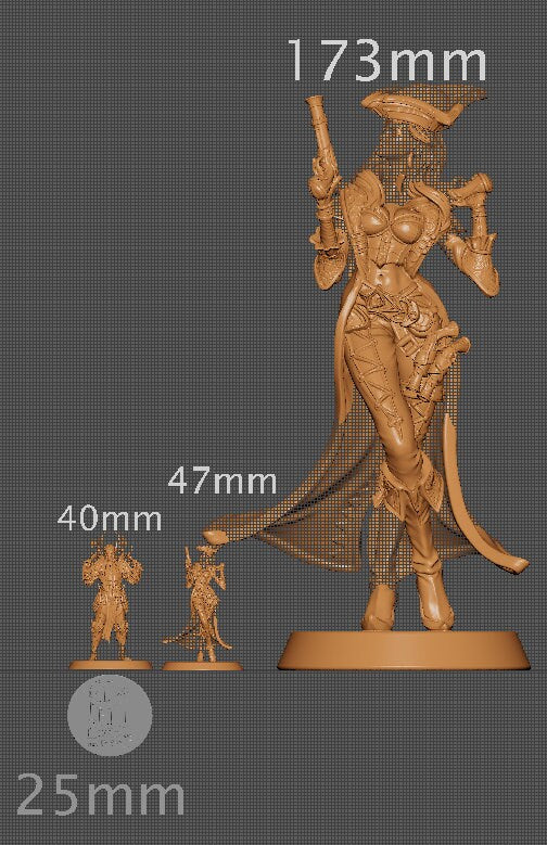Anne the Pirate Captain | Aussie 3D Printed Miniatures and Terrain