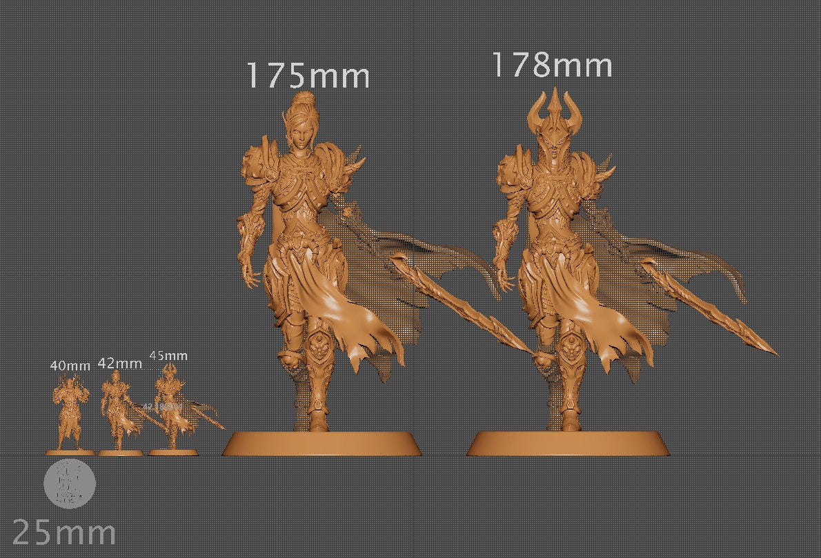 Ashinna the Revenant | Aussie 3D Printed Miniatures and Terrain
