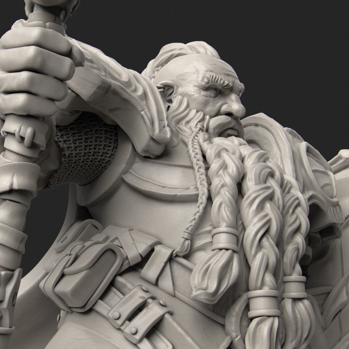 Tormyr the Dwarf Paladin | Aussie 3D Printed Miniatures and Terrain