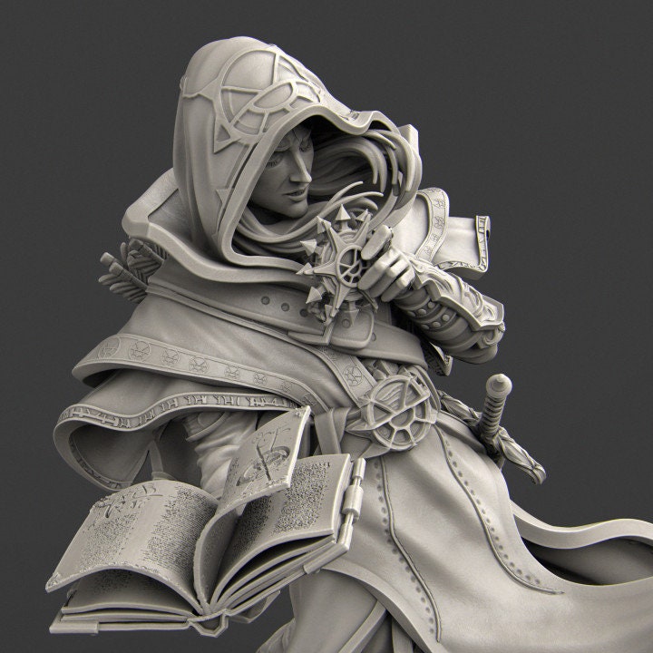 Beifir the Elvish Priest | Aussie 3D Printed Miniatures and Terrain