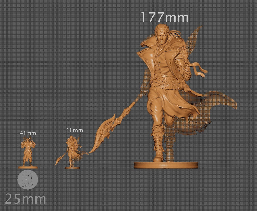 Glynris the Hexblade Warlock | Aussie 3D Printed Miniatures and Terrain