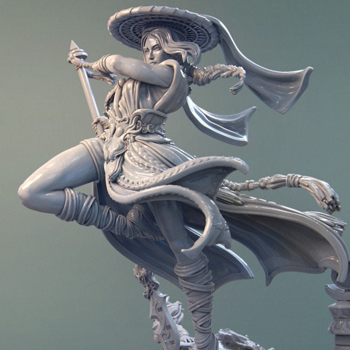 Mu Ron Yin, the Wind Master | Aussie 3D Printed Miniatures and Terrain