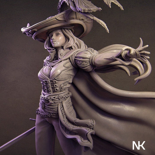 Elle the Muskateer | Aussie 3D Printed Miniatures and Terrain