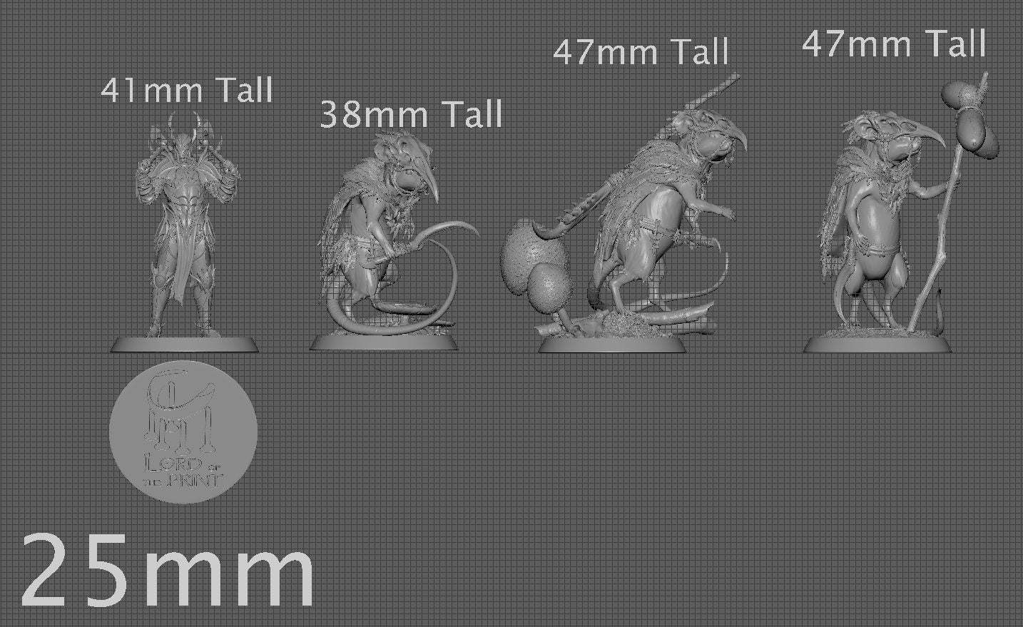 Shaman/Mage Adventurer Mice! | Aussie 3D Printed Miniatures and Terrain