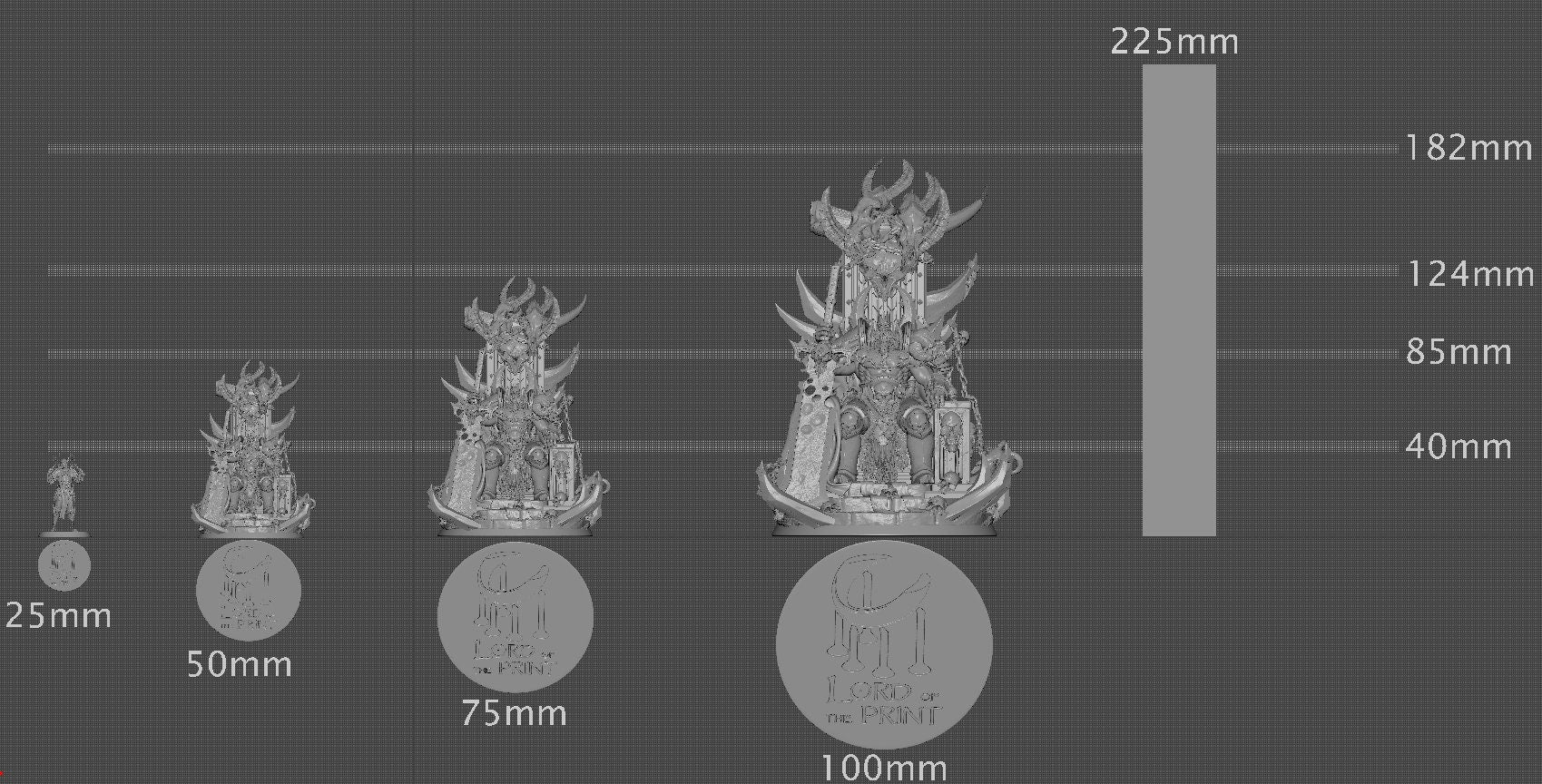 King Olaf Seated, Statue | Aussie 3D Printed Miniatures and Terrain