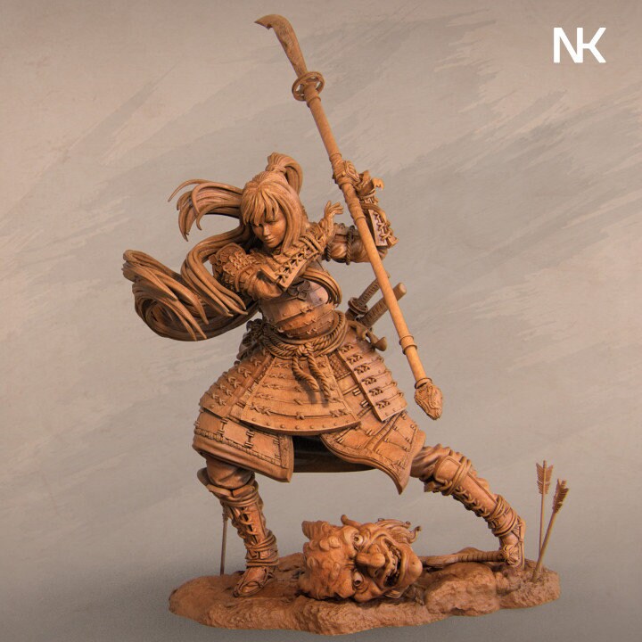 Akiko the Bounty Hunter | Aussie 3D Printed Miniatures and Terrain