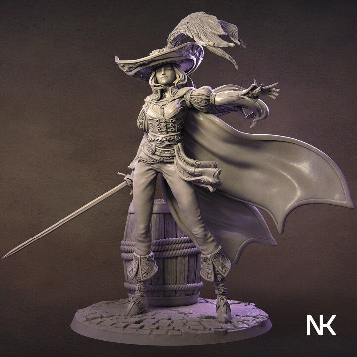 Elle the Muskateer | Aussie 3D Printed Miniatures and Terrain