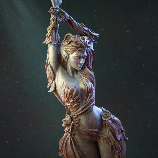 Eyrine the Elven Druid | Aussie 3D Printed Miniatures and Terrain