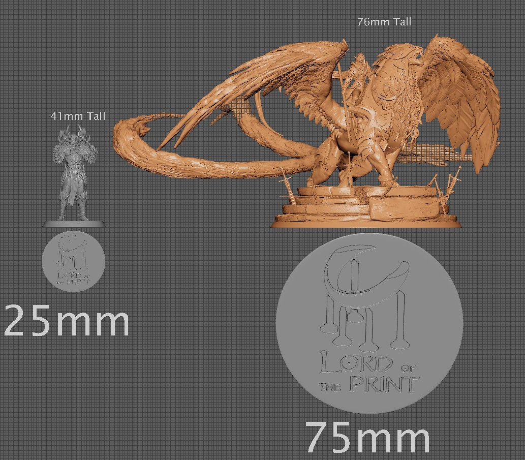 Queen Mirosi on Protector | Aussie 3D Printed Miniatures and Terrain