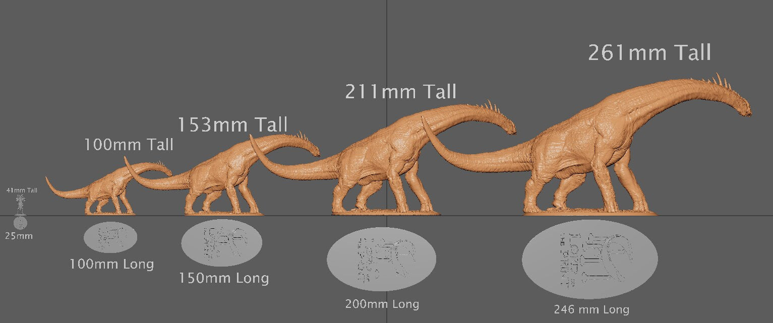 Brachiosaurus Wild | Aussie 3D Printed Miniatures and Terrain