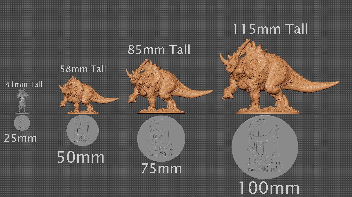 Sinoceratops Alpha | Aussie 3D Printed Miniatures and Terrain