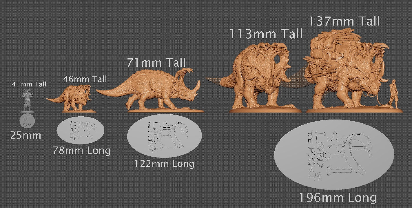 Sinoceratops Loaded | Aussie 3D Printed Miniatures and Terrain
