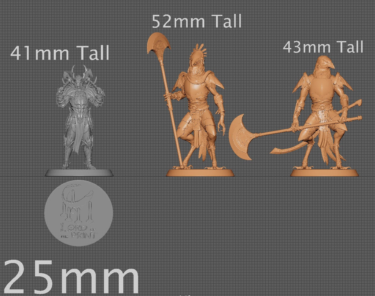 Kenku Palm Axe Soldiers | Aussie 3D Printed Miniatures and Terrain