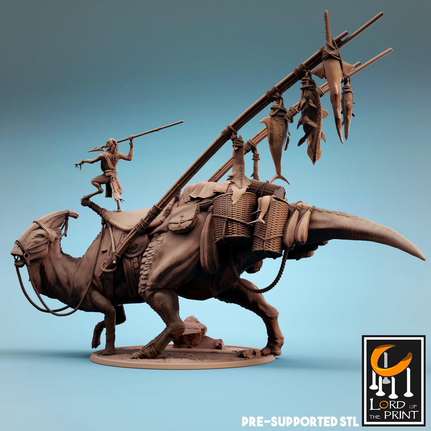 Parasaurolophus Stride | Aussie 3D Printed Miniatures and Terrain