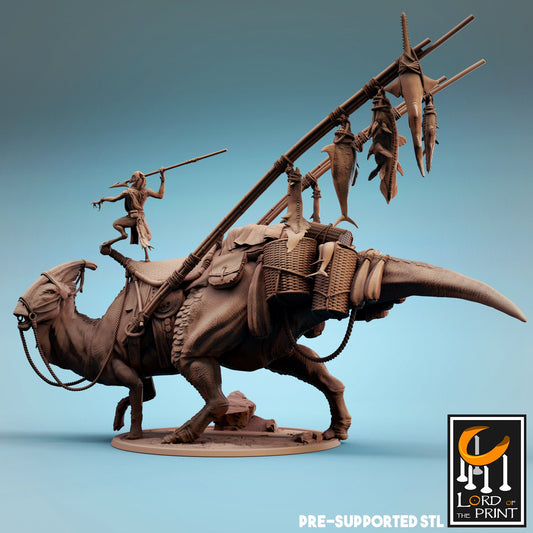 Parasaurolophus Stride | Aussie 3D Printed Miniatures and Terrain