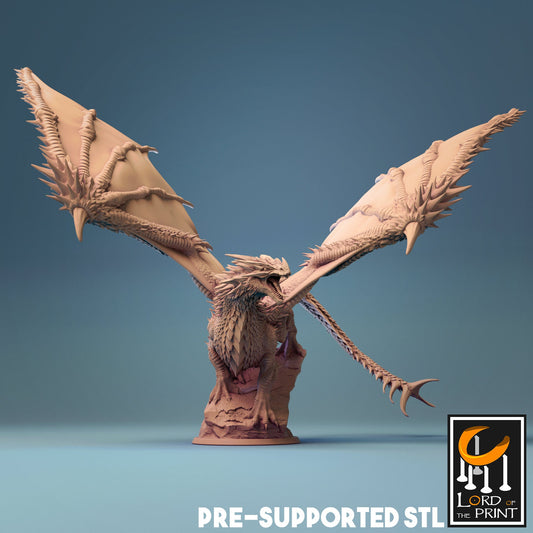 Young Red Dragon, THE Dragon | Aussie 3D Printed Miniatures and Terrain