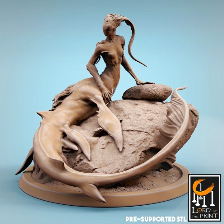 Mermaid Trio | Aussie 3D Printed Miniatures and Terrain