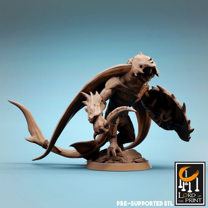 Ray-men Axes and Daggers | Aussie 3D Printed Miniatures and Terrain