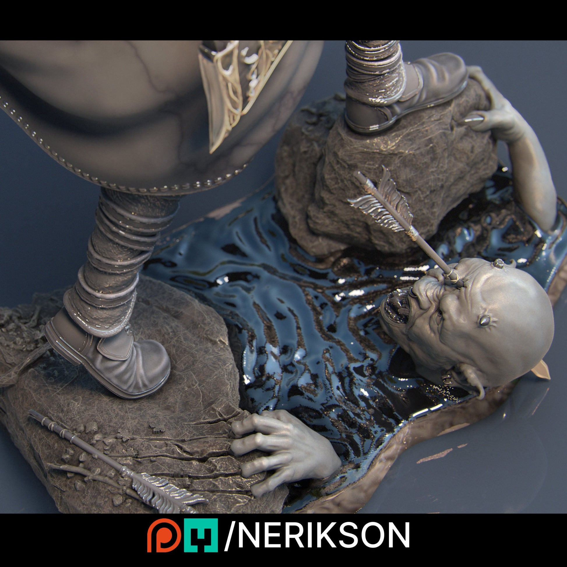 Saelihn The Elven Ranger | Aussie 3D Printed Miniatures and Terrain