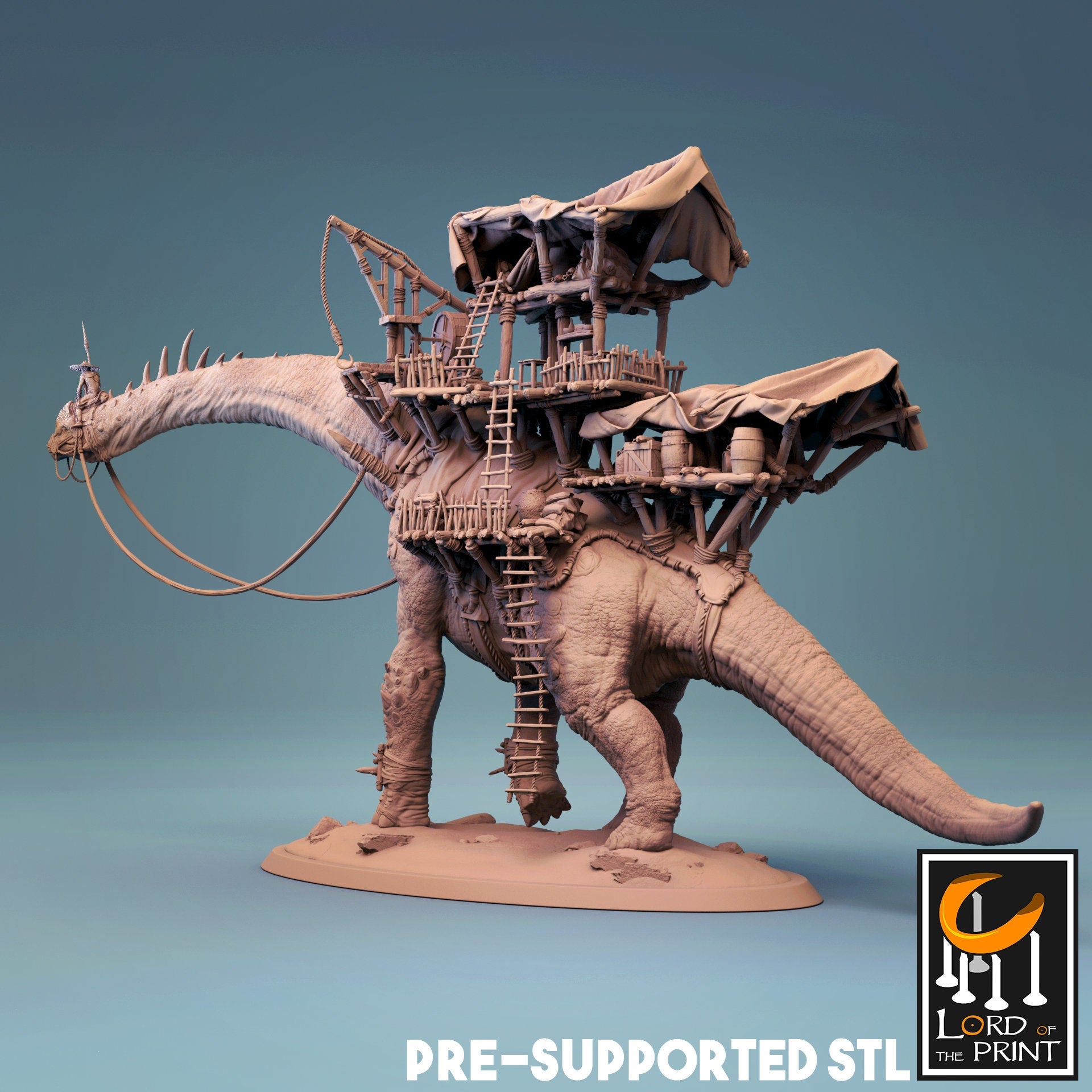 Brachiosaurus Caravan | Aussie 3D Printed Miniatures and Terrain
