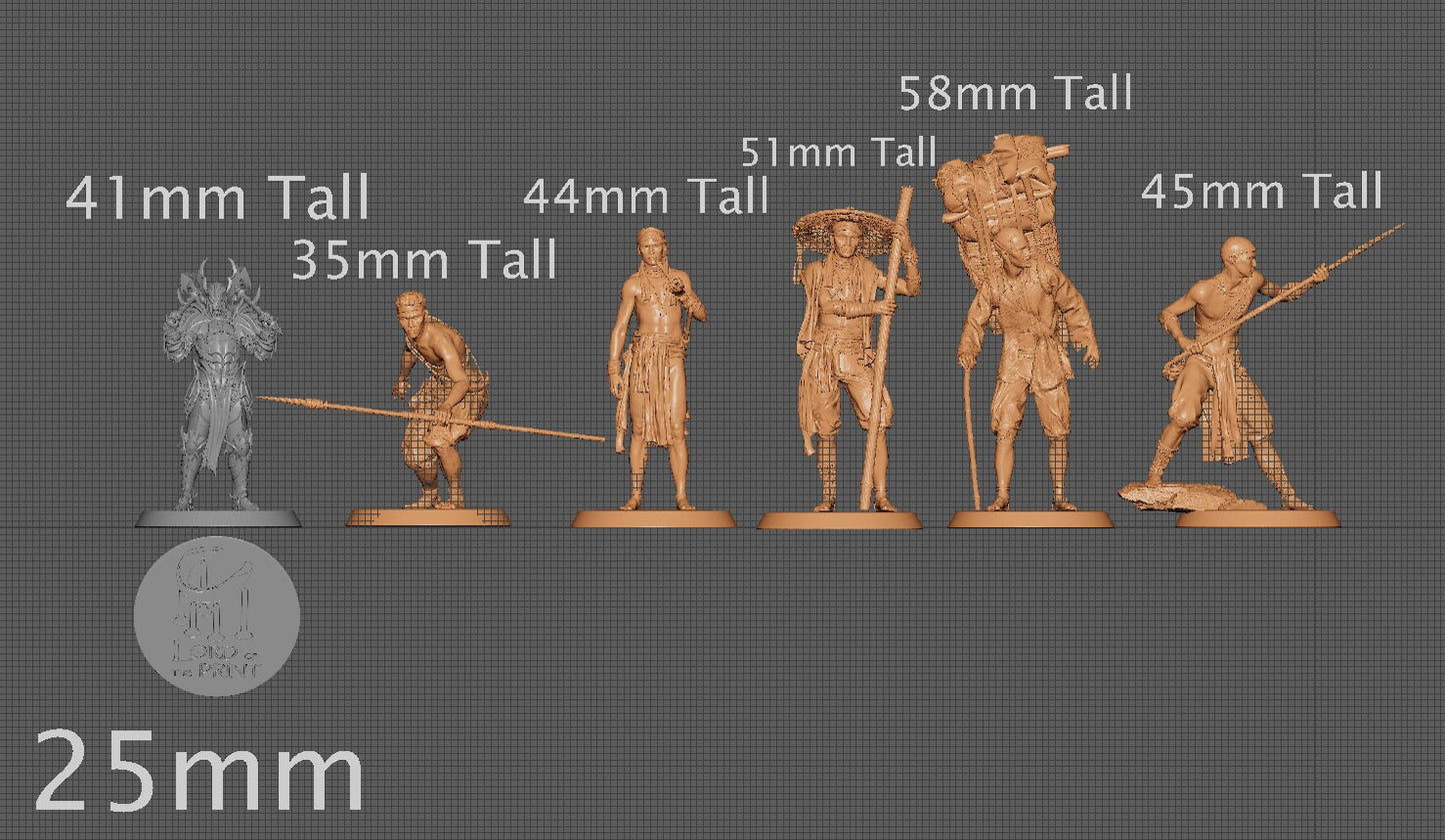 Igorot Travellers | Aussie 3D Printed Miniatures and Terrain