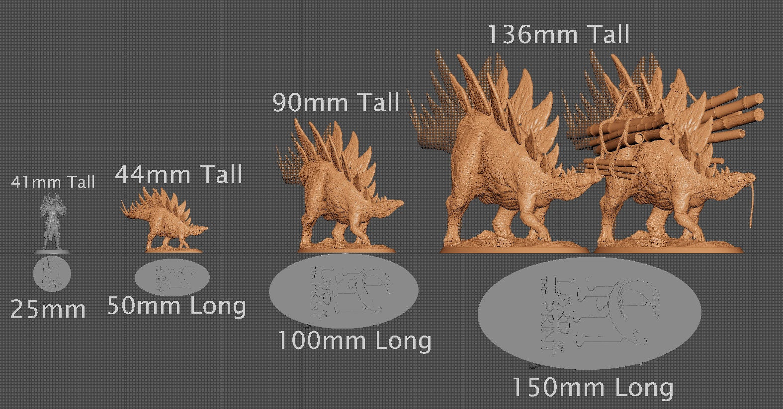 Stegosaurus | Aussie 3D Printed Miniatures and Terrain