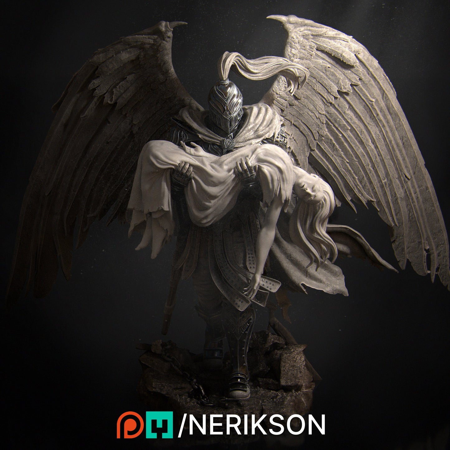 Ishim the Fallen Paladin | Aussie 3D Printed Miniatures and Terrain