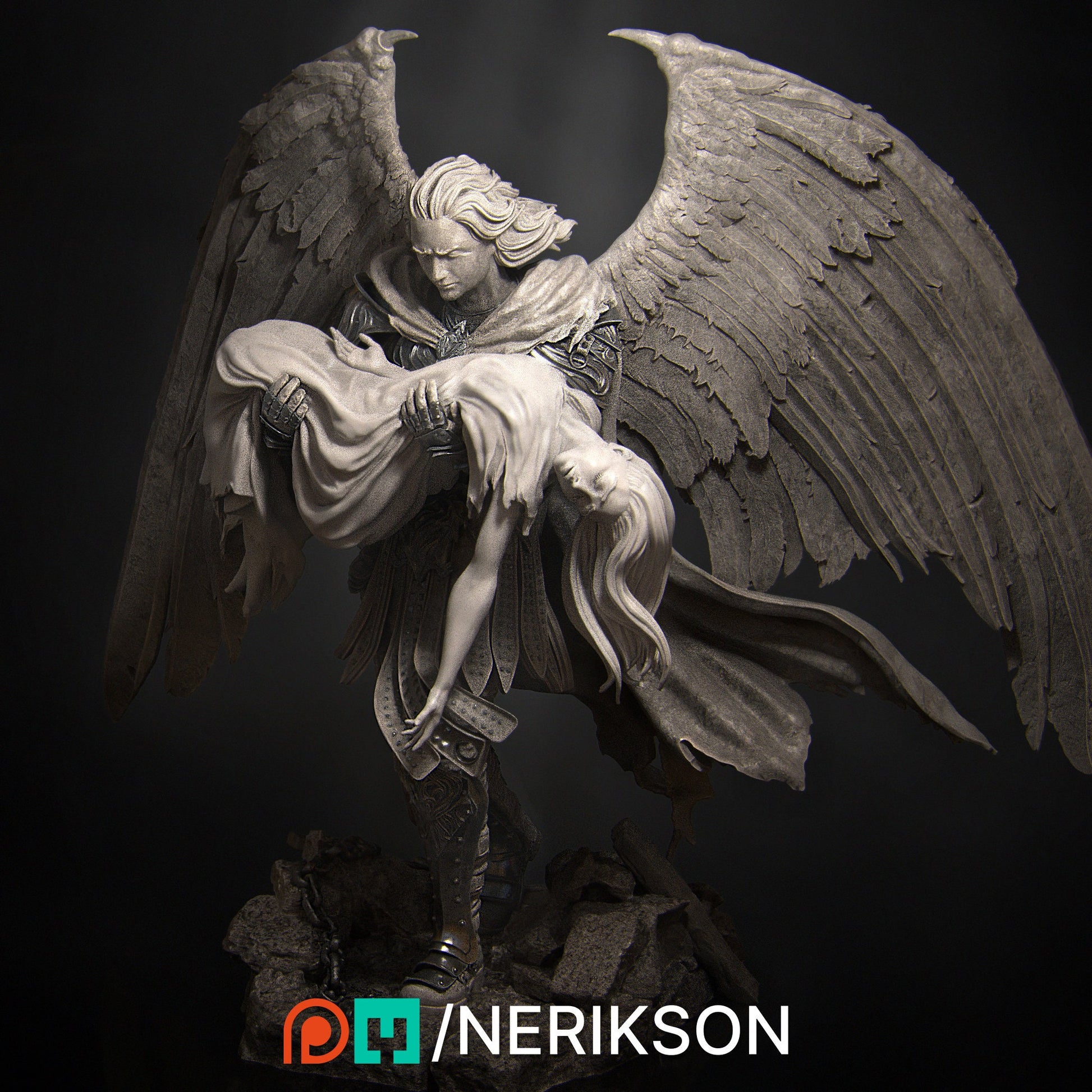 Ishim the Fallen Paladin | Aussie 3D Printed Miniatures and Terrain