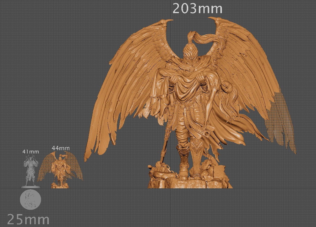 Ishim the Fallen Paladin | Aussie 3D Printed Miniatures and Terrain