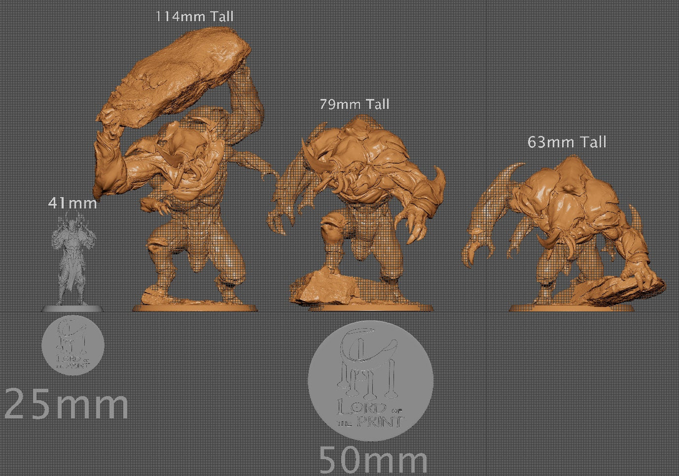 Umberhulk Trio | Aussie 3D Printed Miniatures and Terrain
