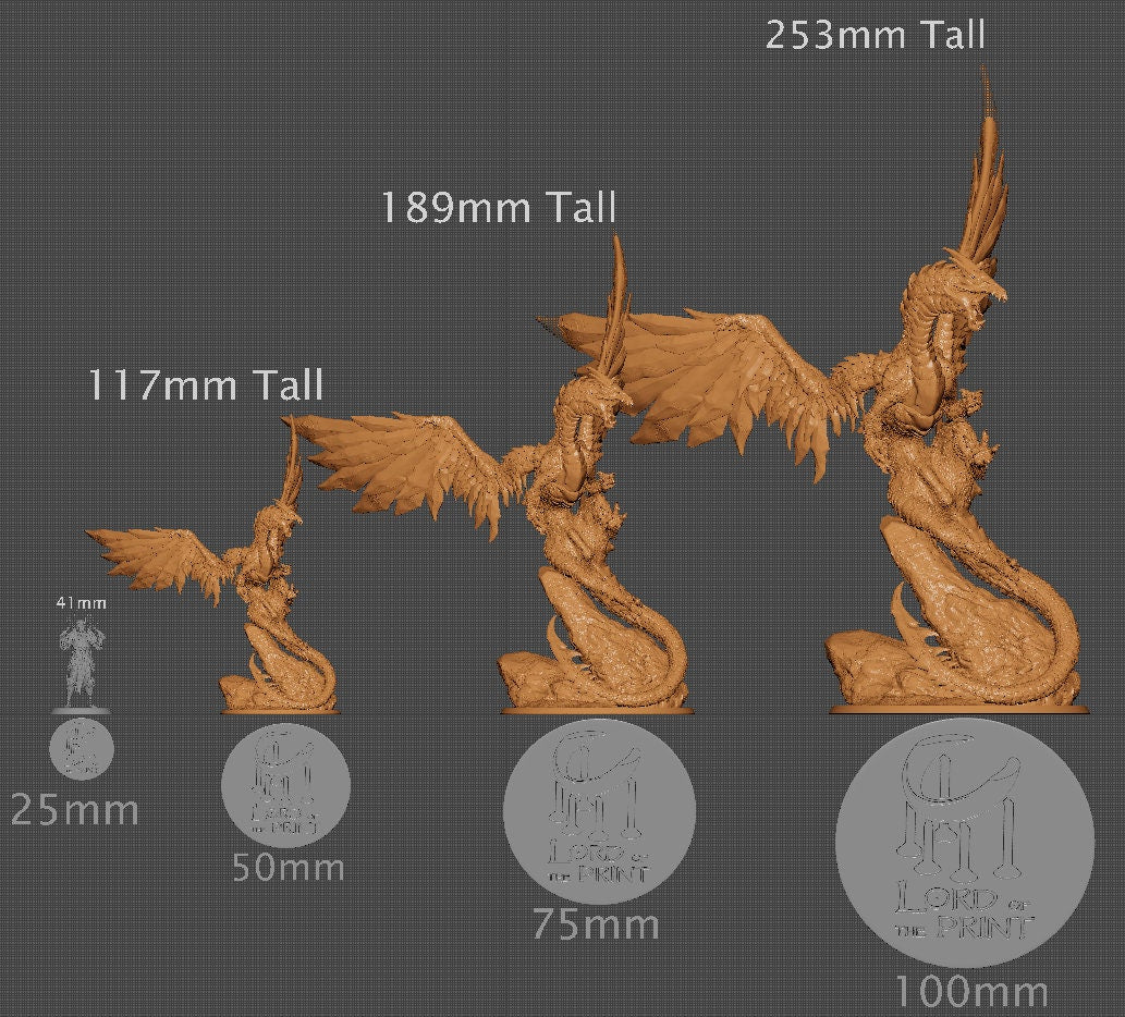 Adult Steel Dragon | Aussie 3D Printed Miniatures and Terrain