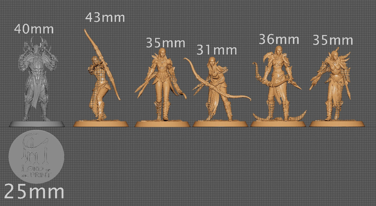 Amazon Archer Squad | Aussie 3D Printed Miniatures and Terrain
