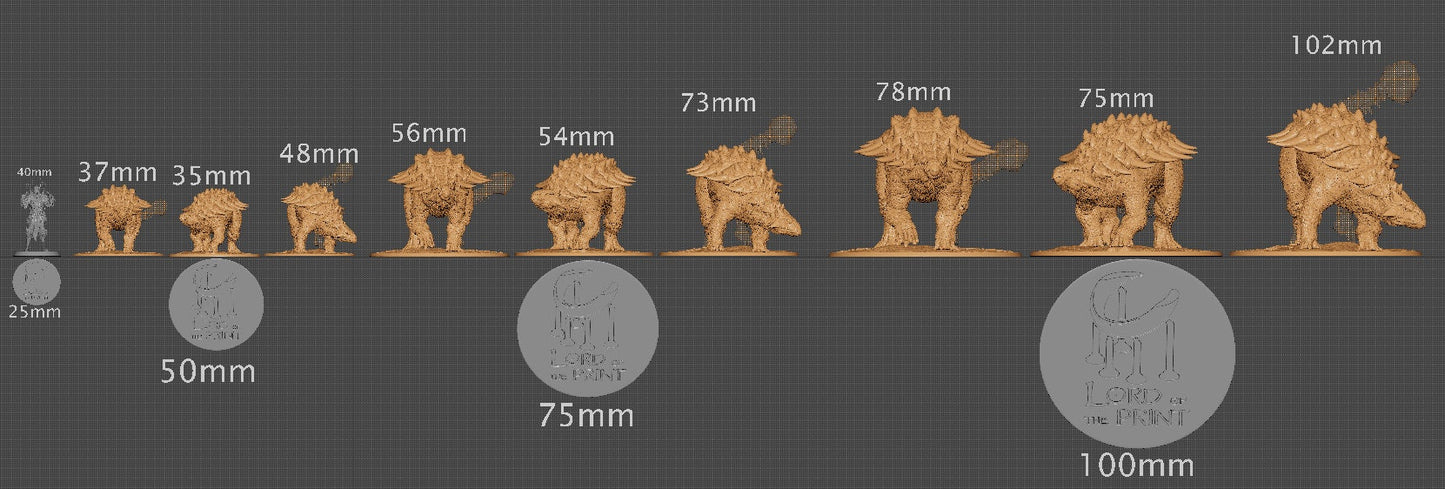 Ankylosaurus | Aussie 3D Printed Miniatures and Terrain